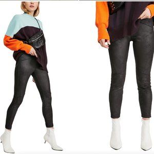 Free People Faux Suede Leggings